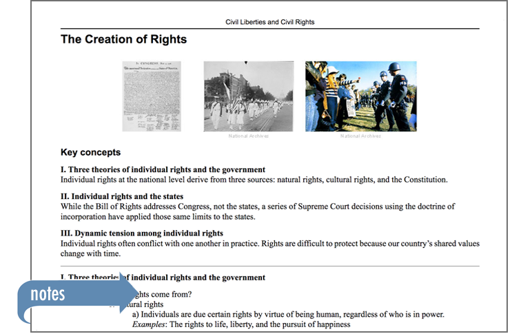 Sample of Thinkwell's American Government book