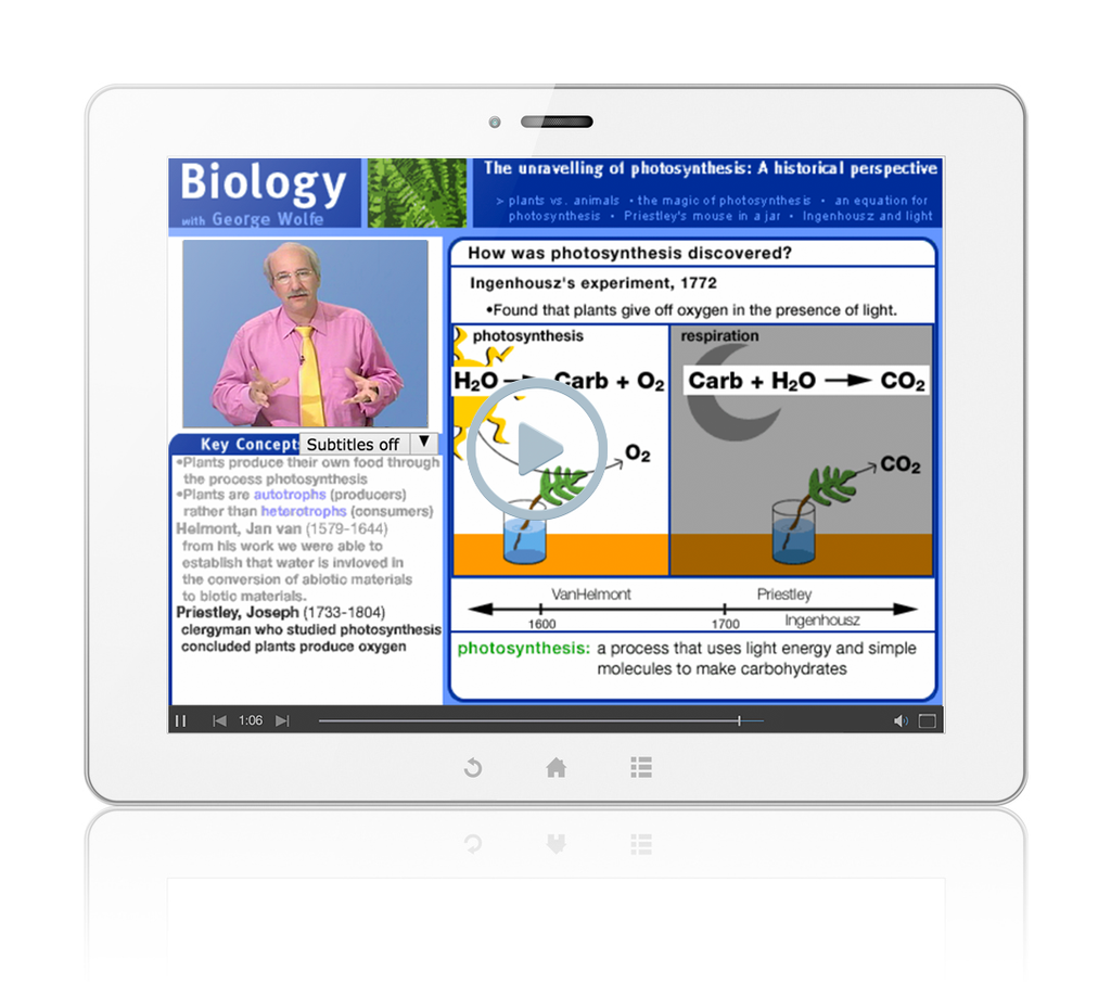 Sample of Thinkwell's Biology videos