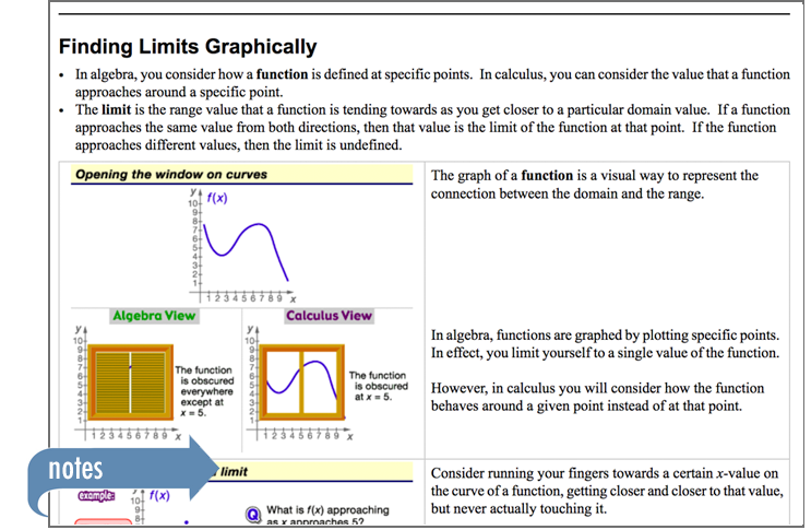 Sample of Thinkwell's Calculus book