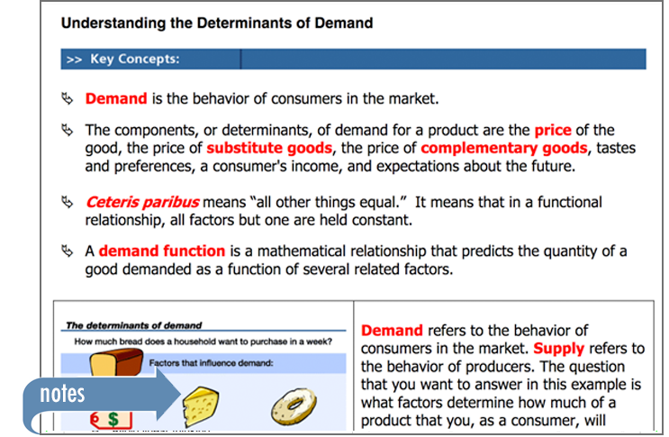 Sample of Thinkwell's Microeconomic book