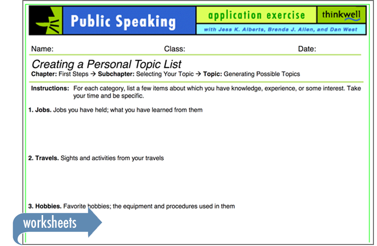 Public Speaking Worksheets Speech And Public Speaking Unit By Tammie